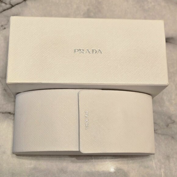 Prada PR 17WS white sunglasses - Picture 1 of 4